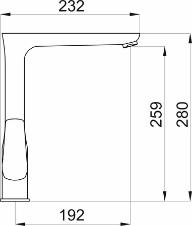 Dřezová baterie METALIA 58, chrom