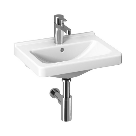 Umývátko Cubito pure Bílá-JIKAperla /s 1 otvorem pro baterii uprostřed H8114221001041