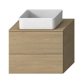 Skříňka pod desku, pro umyvadlové mísy, 2 zásuvky Mio Bílá H41J7164015001 náhledová fotka produktu