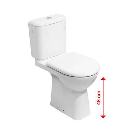 Kombiklozet, zvýšený, vertikální odpad Deep by Jika Bílá H8236170000001