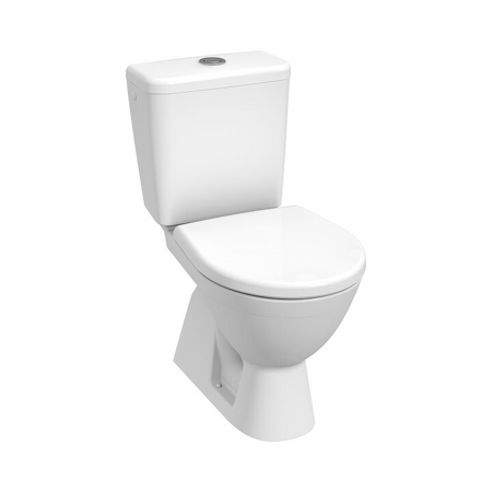Kombiklozet, vertikální odpad Lyra Plus Bílá/s armaturou Dual Flush, spodní napouštění H8263870002423
