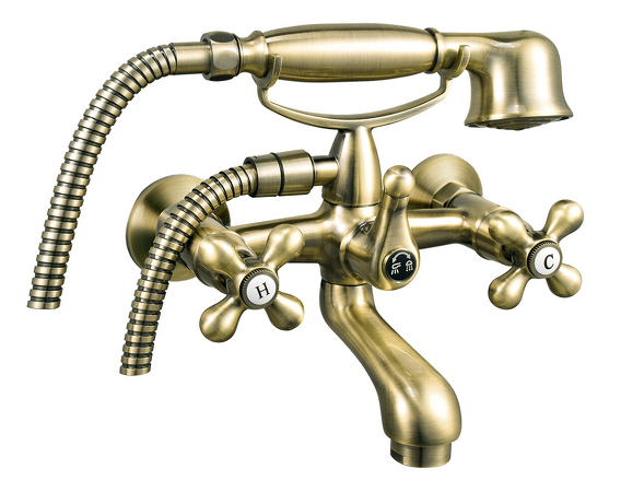 Vanová nástěnná baterie 150 mm bronz