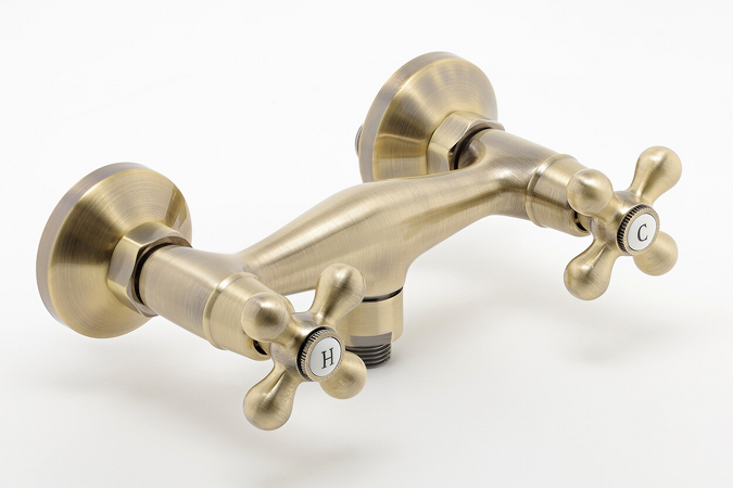 Sprchová nástěnná baterie 150 mm bronz