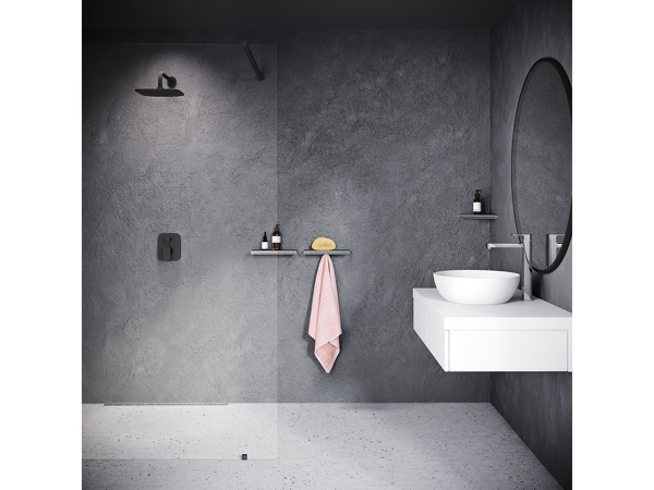 Polička Slim S, satin/chrom