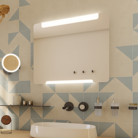 LED zrcadlo 900x700 s dotykovým senzorem