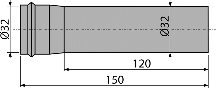 Prodlužovací kus DN32