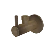 Ventil rohový s filtrem 1/2"×1/2", bronz-antic
