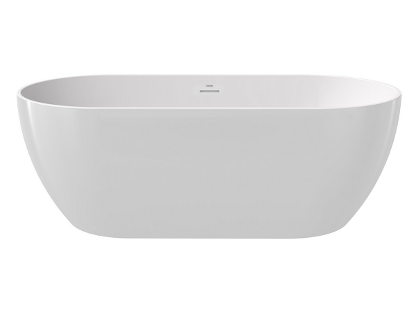 Vana FREEDOM O 169x80 snowwhite, krytka přepadu a odtoku černá