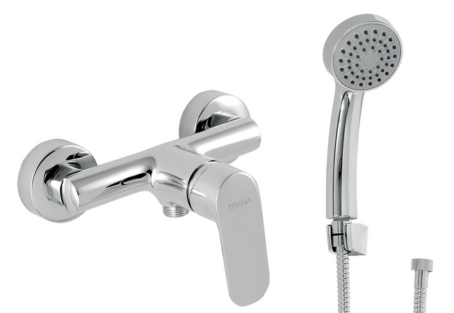 Sprchová baterie s příslušenstvím Titania Cosmos 150mm chrom