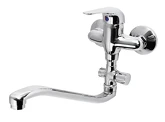 AQUALINE 35 nástěnná umyvadlová/vanová baterie, rozteč 100mm, chrom náhledová fotka produktu