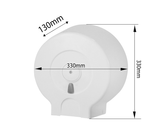 Zásobník na toaletní papír do průměru 29cm, ABS, bílá