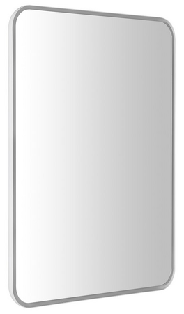 FLOAT zaoblené LED podsvícené zrcadlo v rámu 600x800mm, bílá