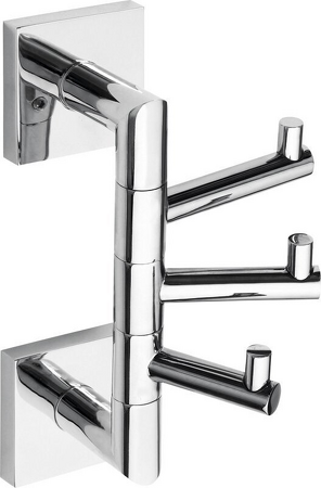 X-SQUARE trojháček otočný, chrom