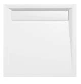 ARENA sprchová vanička z litého mramoru se záklopem, čtverec 90x90x4cm, bílá náhledová fotka produktu