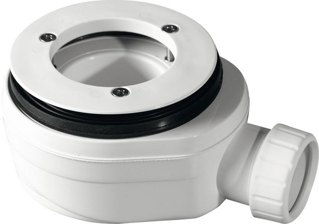 GELCO vaničkový sifon, průměr otvoru 90 mm, DN40, nízký, pro vaničky s krytem