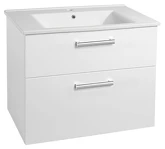 VEGA umyvadlová skříňka 82x67,6x43,6cm, 2xzásuvka, bílá náhledová fotka produktu