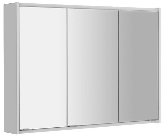 BATU galerka 100x71x15 cm, 2x LED osvětlení, bílá