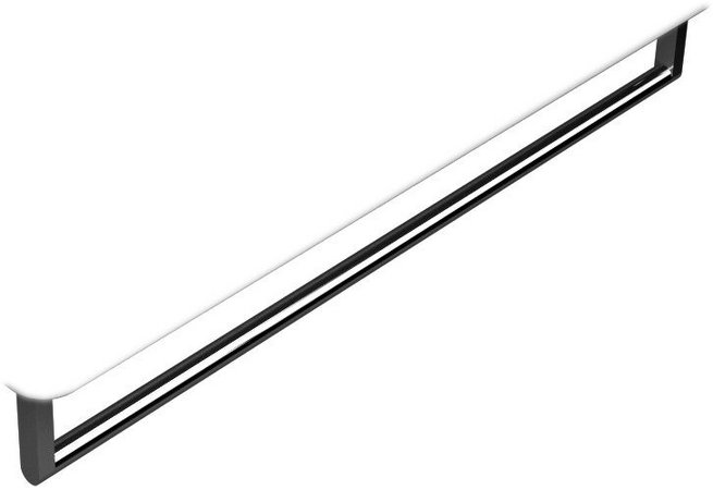 Čelní držák ručníků 80cm, chrom