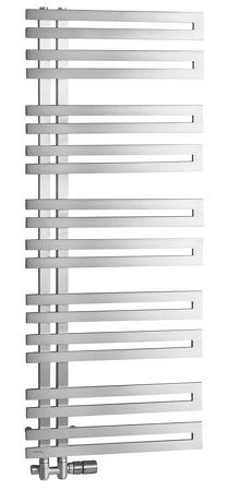 VOLGA otopné těleso 500x1238 mm, 311 W, broušený nerez