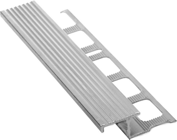 Schodový profil Z10, AL, matný hliník, L250cm,10mm