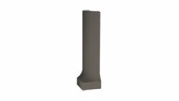 Taurus Color, TSERB007, sokl s požlábkem-vnější roh, 2,3 x 9 cm, 07 Dark Grey náhledová fotka produktu