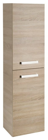 VEGA skříňka vysoká s košem, 40x150x31 cm, dub platin