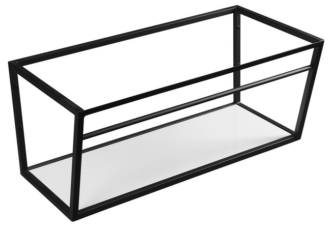 SKA konstrukce s policí 900x400x460mm, černá mat