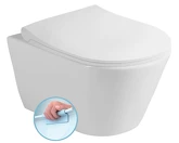 AVVA závěsná WC mísa Rimless, 35,5x53 cm, bílá náhledová fotka produktu