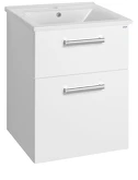 VEGA umyvadlová skříňka 51,5x72,6x43,6 cm, 2xzásuvka, bílá náhledová fotka produktu