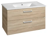 VEGA umyvadlová skříňka 97x60x43,8 cm, 2xzásuvka, dub platin náhledová fotka produktu