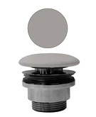 GSI umyvadlová výpust 5/4“, neuzavíratelná, tl.5-65 mm, keramická krytka, tortora mat náhledová fotka produktu