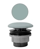 GSI umyvadlová výpust 5/4“, neuzavíratelná, tl.5-65 mm, keramická krytka, ghiaccio mat náhledová fotka produktu