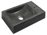 BLOK kamenné umývátko 40x10x22 cm, otvor vpravo, antracit náhledová fotka produktu