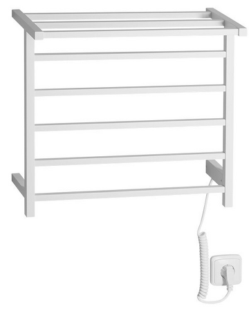 ELZOR elektrický sušák ručníků 500x470mm, 60W, bílá mat