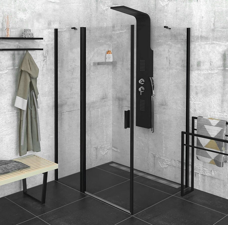 Zoom Line Black obdélníkový sprchový kout 1400x800mm L/P varianta