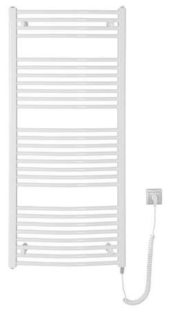 ORBIT-E elektrické otopné těleso oblé 600x1320 mm, 600W, bílá