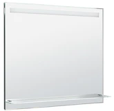LED podsvícené zrcadlo 100x80cm, skleněná polička, kolíbkový vypínač náhledová fotka produktu
