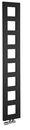 BLOCK otopné těleso 280x1750 mm, černá mat
