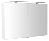 RIWA galerka s LED osvětlením, 101x70x17cm, bílá lesk náhledová fotka produktu