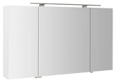 RIWA galerka s LED osvětlením, 3x dvířka, 121x70x17cm, bílá lesk náhledová fotka produktu