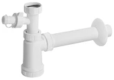 Umyvadlový sifon s odbočkou 5/4", DN40, bílá náhledová fotka produktu