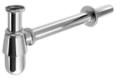 Umyvadlový sifon 5/4", DN32mm nízký, chrom náhledová fotka produktu