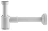 CRONO Umyvadlový sifon 5/4", odpad 32 mm, bílá náhledová fotka produktu