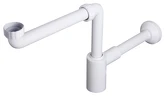 CRONO umyvadlový sifon šetřící místo, 5/4", odpad 32 mm, bílá náhledová fotka produktu