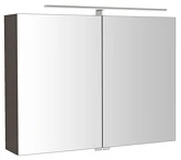 RIWA galerka s LED osvětlením, 81x70x17cm, borovice rustik náhledová fotka produktu