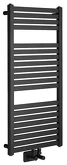 TONDI otopné těleso rovné 450x970 mm, středové připojení, černá mat náhledová fotka produktu