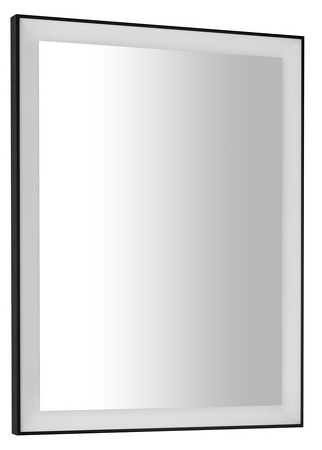 GANO zrcadlo s LED osvětlením 60x80cm, černá