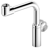 Umyvadlový sifon šetřící místo, 5/4" odpad 32 mm, kulatý, chrom náhledová fotka produktu