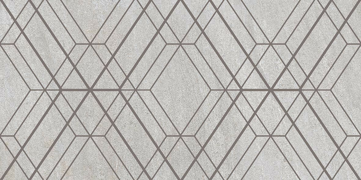 Quarzit, DDTSE737, dekor, 30 x 60 cm, šedá