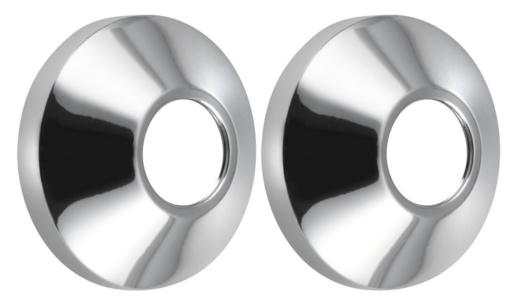 Rozeta G3/4", 68x25 mm, kónická, chrom, pár